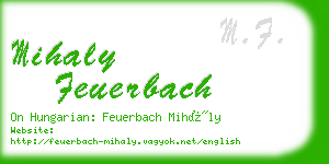 mihaly feuerbach business card